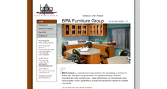 Desktop Screenshot of bpafurniture.com